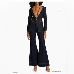 Alice & Olivia High Rise Flared Jeans, size 32